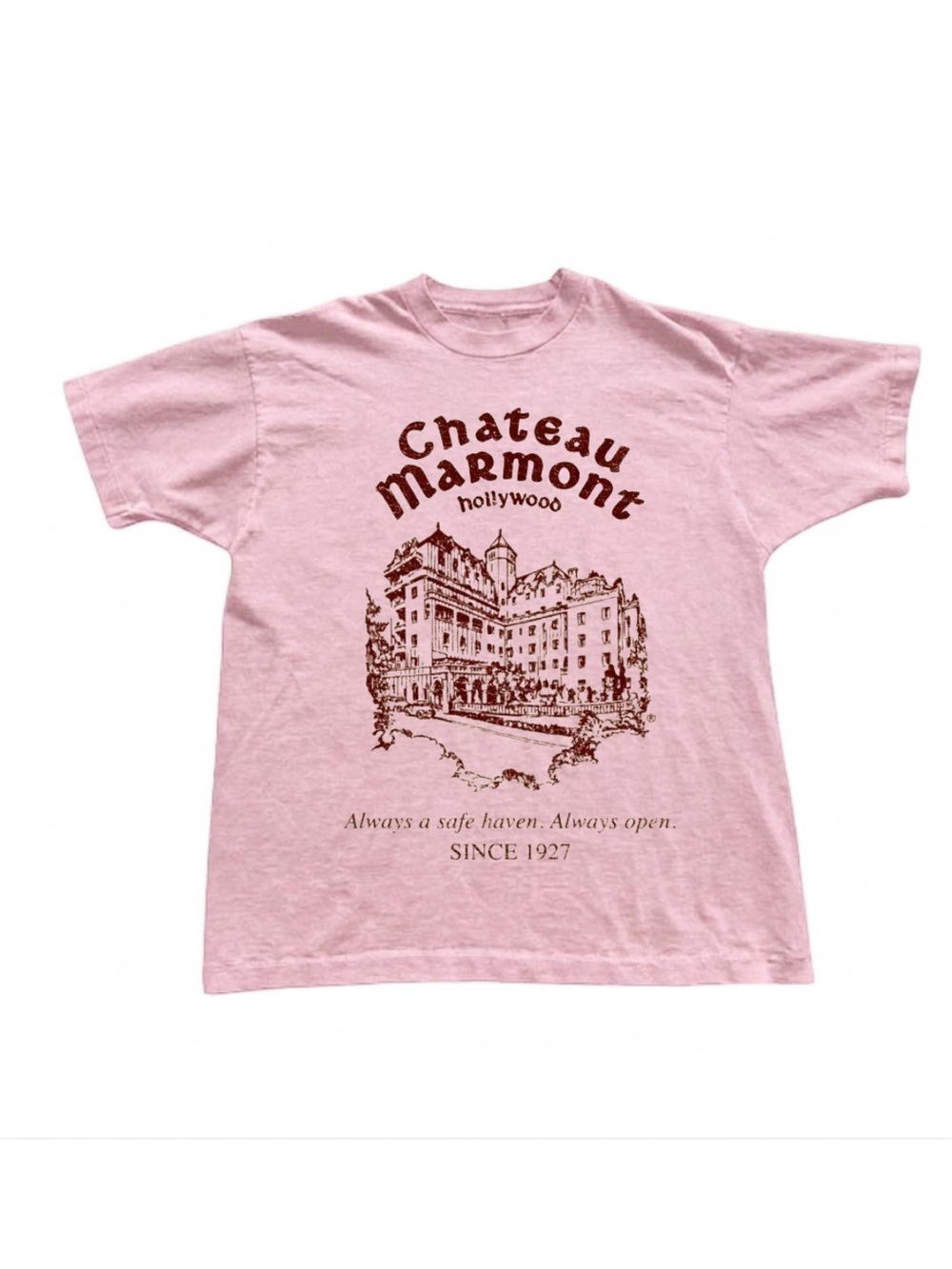 Gildan Chateau Marmont Pink Graphic Tee